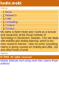 Mobile Screenshot of hedin.mobi