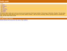 Tablet Screenshot of hedin.mobi